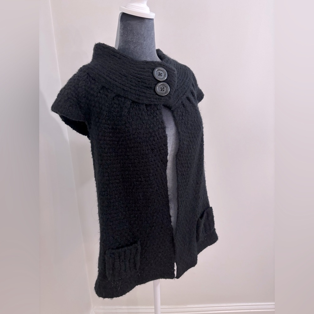 NWT Kenzie Short Sleeve Layering Sweater In Black Size S